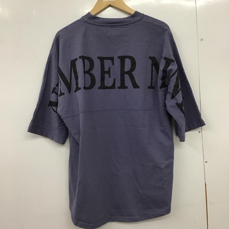 ナンバーナイン NUMBER (N)INE カットソー 半袖 半袖カットソー 無地Tシャツ クルーネックカットソー 3 無地 紫 / パープル /  メンズ USED 古着 中古 10149932