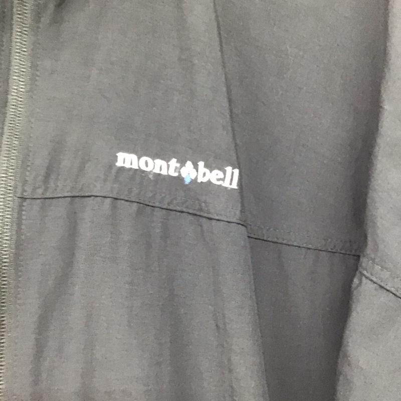 モンベル mont-bell ジャケット、上着 ジャケット、ブレザー 1103244 ジップアップジャケット アウター スタンドカラージャケット L ロゴ、文字 黒 / ブラック /  メンズ USED 古着 中古 10142940