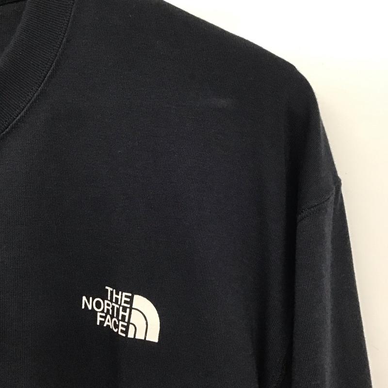 ザノースフェイス THE NORTH FACE Tシャツ 長袖 nt82203z 長袖Tシャツ クルーネックカットソー プリントTシャツ L ロゴ、文字 紺 / ネイビー /  メンズ USED 古着 中古 10133112