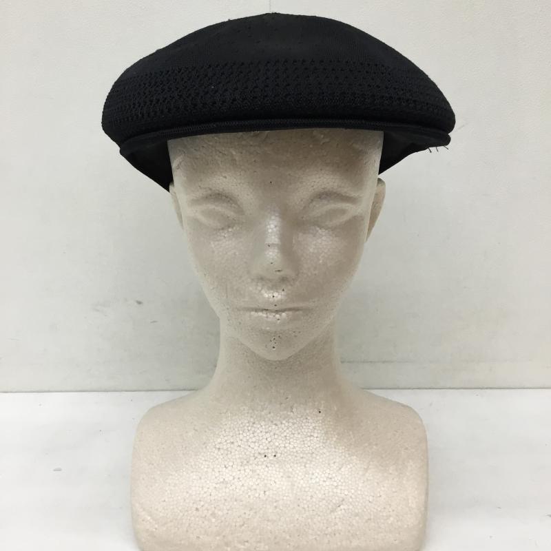 カンゴール KANGOL 帽子 ハンチング 0290BC FREE ロゴ、文字 黒 / ブラック /  メンズ USED 古着 中古 10134020