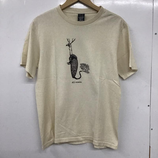 ナンバーナイン NUMBER (N)INE Tシャツ 半袖 半袖カットソー プリントTシャツ クルーネックカットソー romp 2 プリント アイボリー / アイボリー /  メンズ USED 古着 中古 10137121