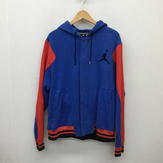 ナイキ NIKE パーカー 長袖 637316-432　JORDAN パーカー XXL ワンポイント X 刺繍 青 / ブルー / X 赤 / レッド / X 黒 / ブラック /  メンズ USED 古着 中古 10136977