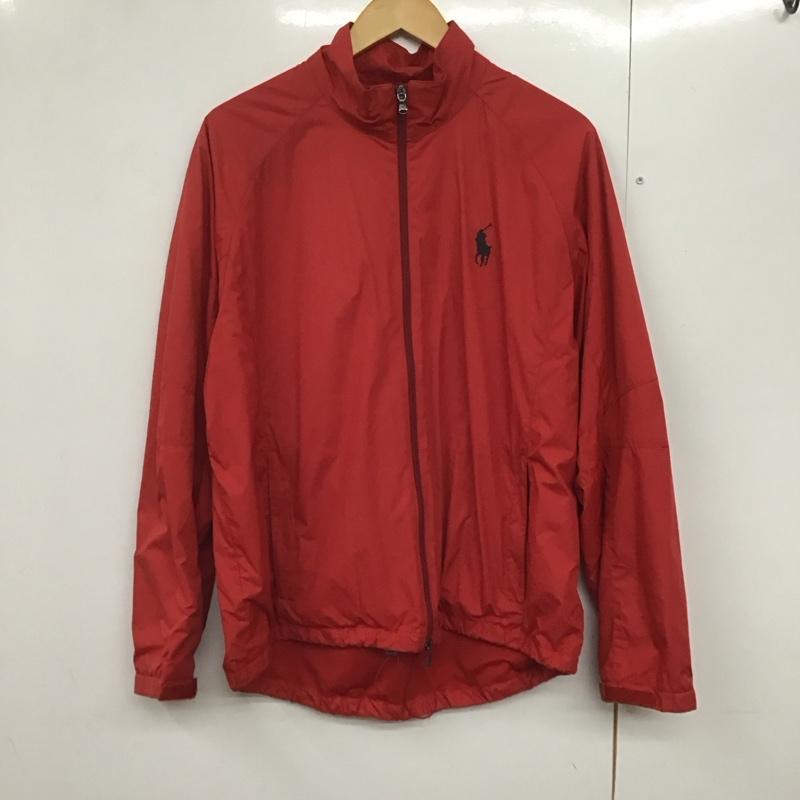 ポロゴルフラルフローレン POLOGOLF ジャケット、上着 ジャンパー、ブルゾン ジップアップジャケット ナイロンジャケット アウター LL ロゴ、文字 赤 / レッド /  メンズ USED 古着 中古 10141490