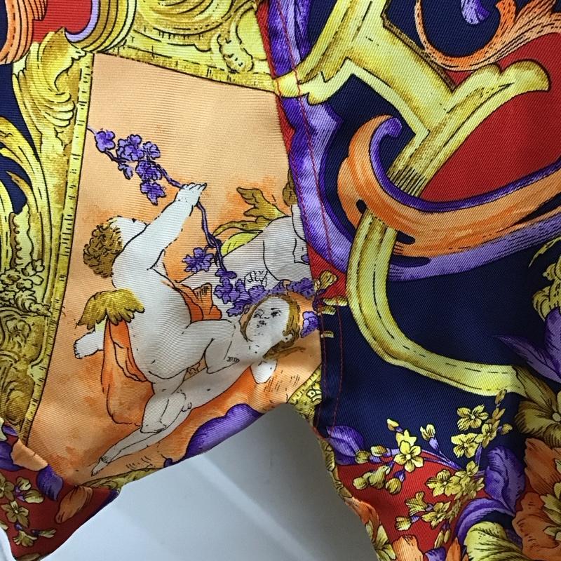 ヴェルサーチ VERSACE シャツ、ブラウス 半袖 08304255 V2 シルク 開襟 オープンカラー M 総柄 マルチカラー / マルチカラー /  メンズ USED 古着 中古 10120188