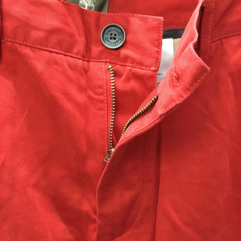ティンバーランド Timberland パンツ チノパン 3532J ジッパーフライ チノパンツ 32 32 ワンポイント 赤 / レッド /  メンズ USED 古着 中古 10111582