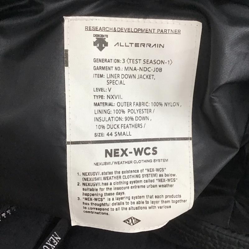 デサント DESCENTE ジャケット、上着 ジャンパー、ブルゾン DOR-G9704 ダウンジャケット ジップアップジャケット アウター カジュアルジャケット 44 無地 黒 / ブラック /  メンズ USED 古着 中古 10106772