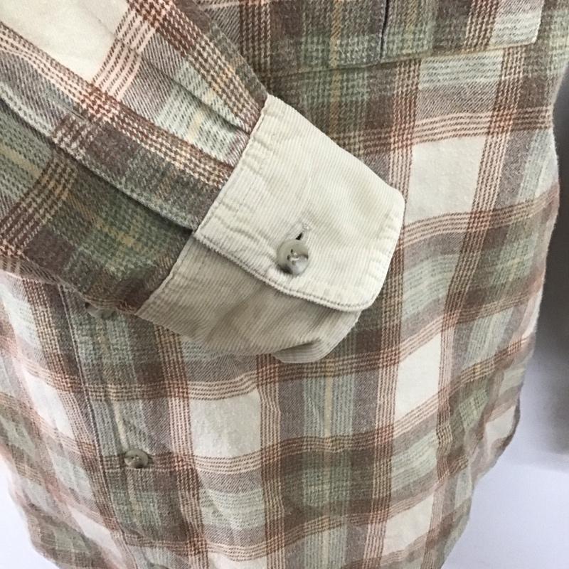 パパス PAPAS シャツ、ブラウス 長袖 長袖シャツ チェックシャツ カラーシャツ L チェック マルチカラー / マルチカラー /  メンズ USED 古着 中古 10126231