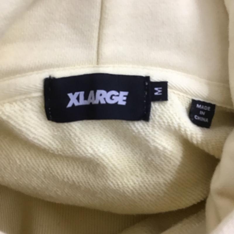 エクストララージ XLARGE パーカー 長袖 M ロゴ、文字 黄 / イエロー /  メンズ USED 古着 中古 10124536