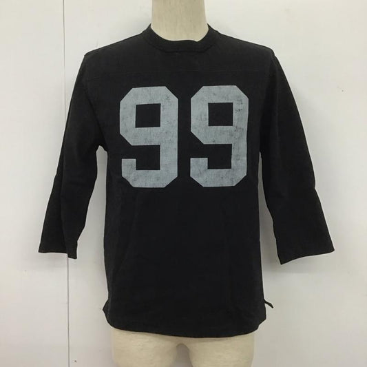 チェスウィック CHESWICK カットソー 七分袖 七分丈カットソー クルーネックカットソー プリントTシャツ M プリント 黒 / ブラック /  メンズ USED 古着 中古 10106965