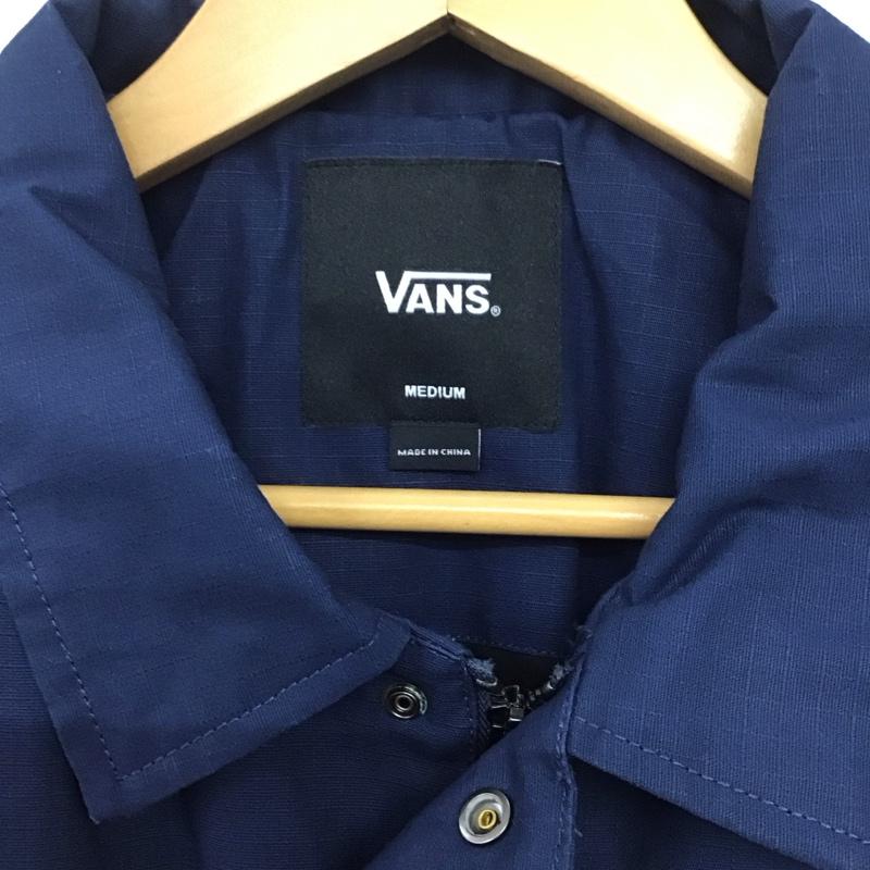 バンズ VANS ジャケット、上着 ジャケット、ブレザー ジップアップジャケット アウター カラージャケット M 無地 紺 / ネイビー /  メンズ USED 古着 中古 10141748