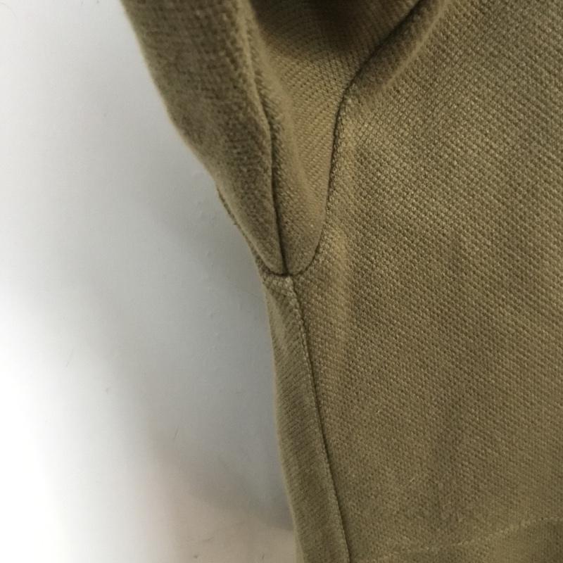 クロ KURO カットソー 半袖 962861 鹿の子 オーバーサイズ ビッグTシャツ 0 無地 カーキ / カーキ /  メンズ USED 古着 中古 10069239