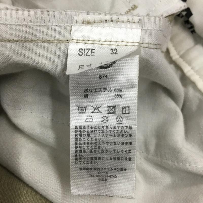 ディッキーズ Dickies パンツ ワークパンツ、ペインターパンツ 874 original fit ワークパンツ チノパン 32 ロゴ、文字 ベージュ / ベージュ /  メンズ USED 古着 中古 10116085