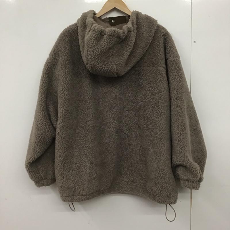 ジャバ Java ジャケット、上着 ジャンパー、ブルゾン jv1240016 スタンドフードボアアウター M 無地 ベージュ / ベージュ / X 茶 / ブラウン /  レディース USED 古着 中古 10146813
