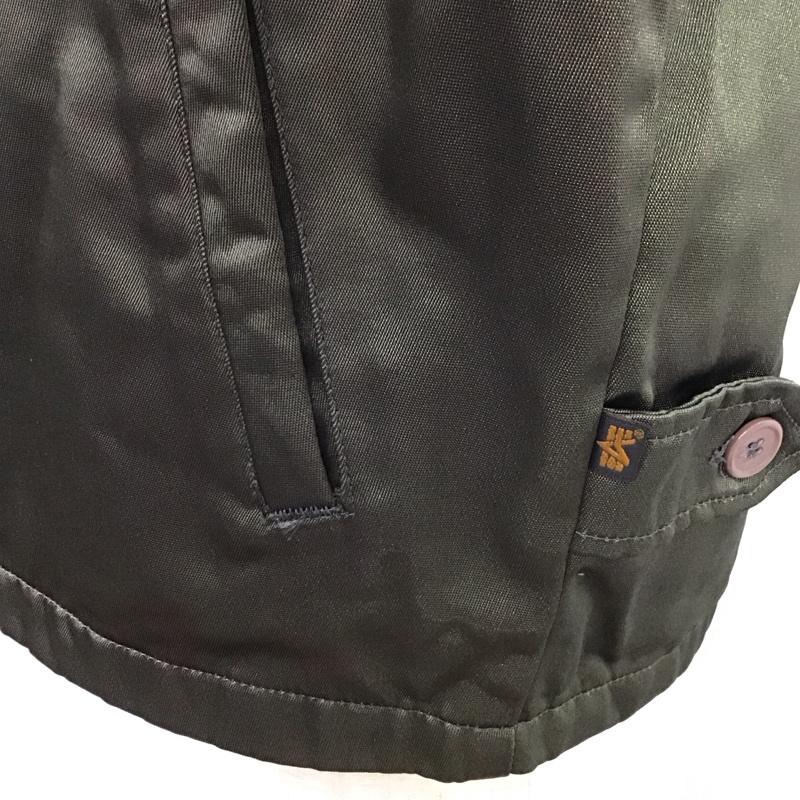 アルファインダストリー Alpha Industries ジャケット、上着 ジャンパー、ブルゾン ジップアップジャケット ジャンパー ジャケット カジュアルジャケット アウター 40 ロゴ、文字 カーキ / カーキ /  メンズ USED 古着 中古 10121463