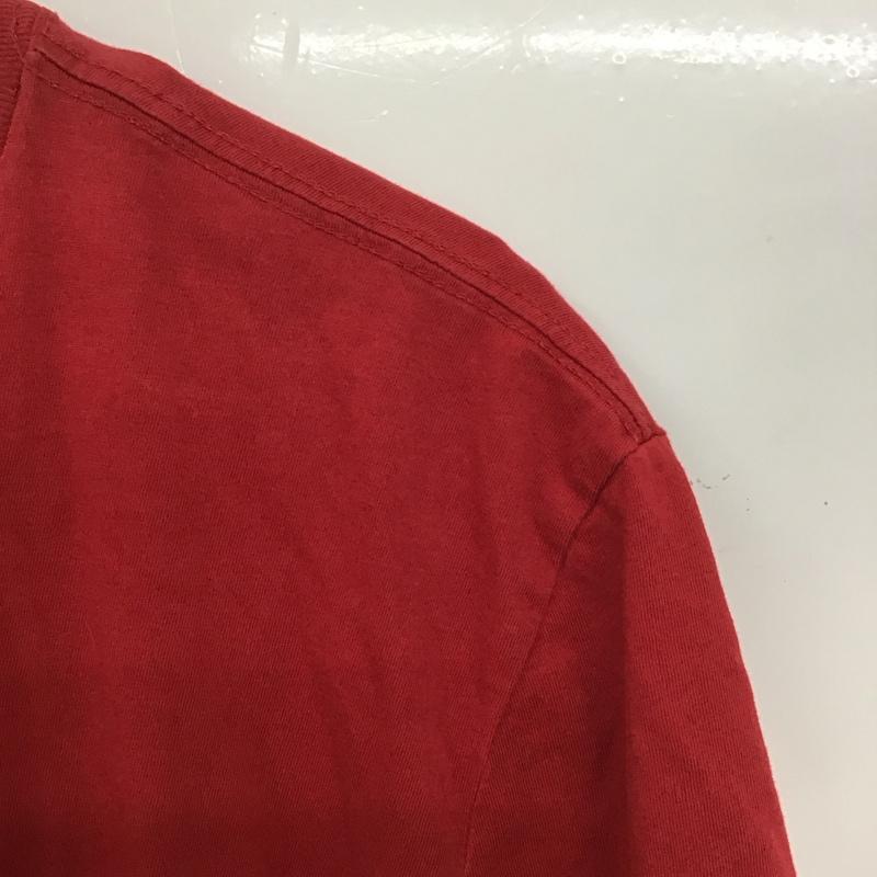 ノーティカ NAUTICA Tシャツ 半袖 半袖カットソー プリントTシャツ クルーネックカットソー XL ロゴ、文字 赤 / レッド /  メンズ USED 古着 中古 10134028