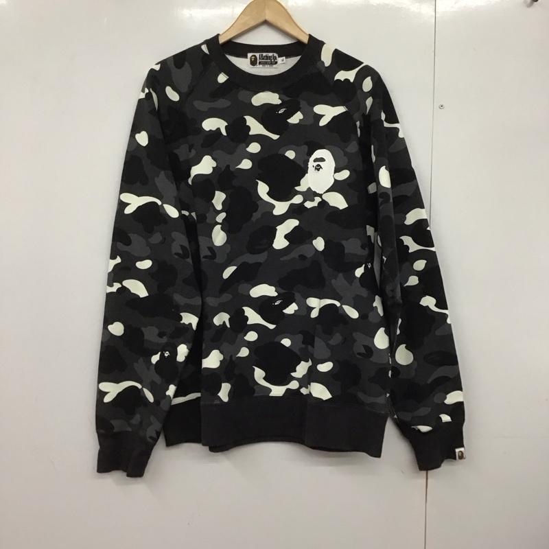 アベイシングエイプ A BATHING APE トレーナー 長袖 長袖トレーナー スウェット クルーネック プルオーバー XL プリント マルチカラー / マルチカラー /  メンズ USED 古着 中古 10146827