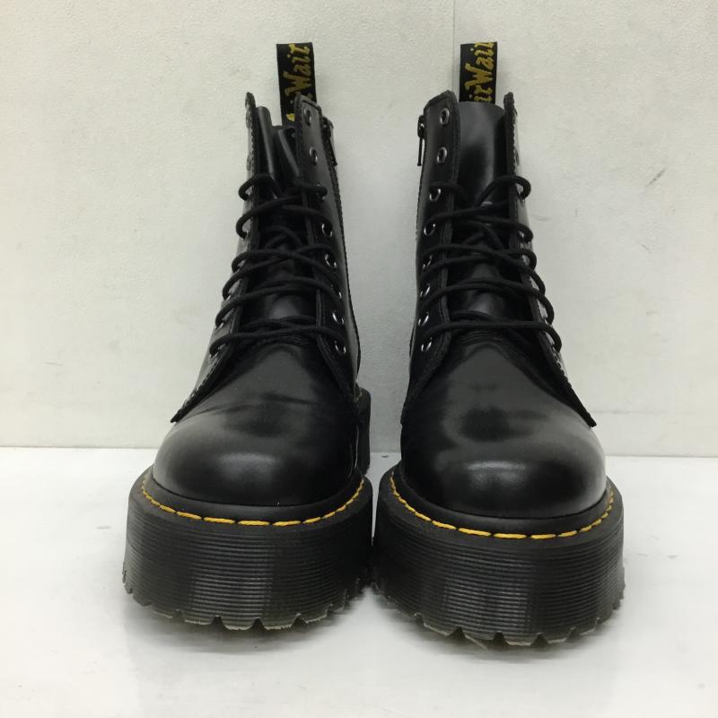 ドクターマーチン Dr.Martens ブーツ ショートブーツ JADON 8ホール 24.5cm 無地 黒 / ブラック /  レディース USED 古着 中古 10140567
