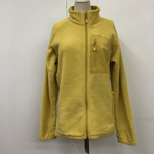 モンベル mont-bell ジャケット、上着 ジャケット、ブレザー 1106592 クリマプラス100ジャケット フリース L ロゴ、文字 黄 / イエロー /  レディース USED 古着 中古 10119395