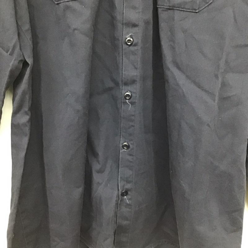 シンタス CiNTAS シャツ、ブラウス 長袖 長袖シャツ 無地シャツ カラーシャツ 古着 XL ロゴ、文字 紺 / ネイビー /  メンズ USED 古着 中古 10141741