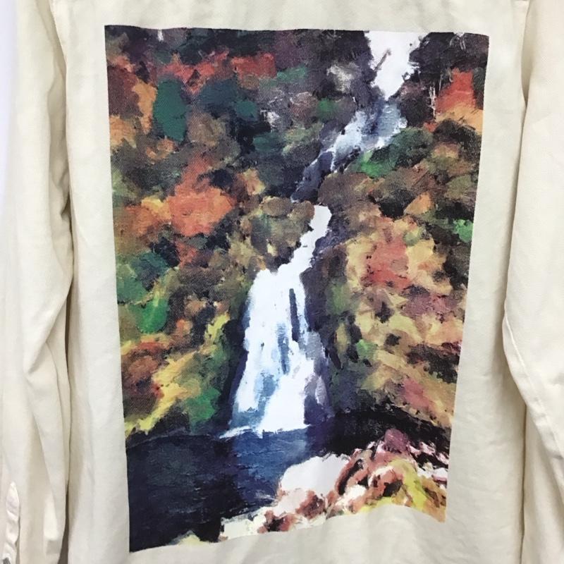 ザラ ZARA シャツ、ブラウス 長袖 長袖シャツ 無地シャツ カラーシャツ L 刺繍 白 / ホワイト /  メンズ USED 古着 中古 10133508