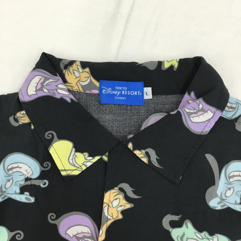 ユーズドクロージング used clothes シャツ、ブラウス 半袖 Disney RESORT アラジン　ジーニー L 総柄 黒 / ブラック / X 黄 / イエロー / X 橙 / オレンジ / X 桃 / ピンク / X 紫 / パープル / X 緑 / グリーン / X 水色 / ライトブルー /  メンズ USED 古着 中古 10130226