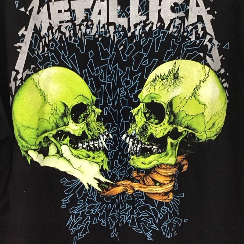 古着 USED Tシャツ 半袖 半袖カットソー プリントTシャツ クルーネックカットソー バンドT XL プリント 黒 / ブラック /  メンズ USED 古着 中古 10130662