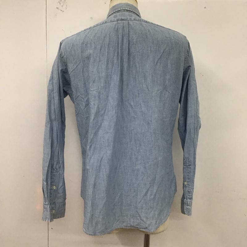 ラルフローレン RALPHLAUREN シャツ、ブラウス 長袖 長袖シャツ カラーシャツ ポケットシャツ 長袖カットソー デニムシャツ M ロゴ、文字 インディゴ / インディゴ /  メンズ USED 古着 中古 10124490