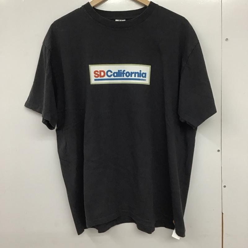 スタンダード カリフォルニア STANDARD CALIFORNIA Tシャツ 半袖 半袖カットソー プリントTシャツ クルーネックカットソー XL ロゴ、文字 黒 / ブラック /  メンズ USED 古着 中古 10133115