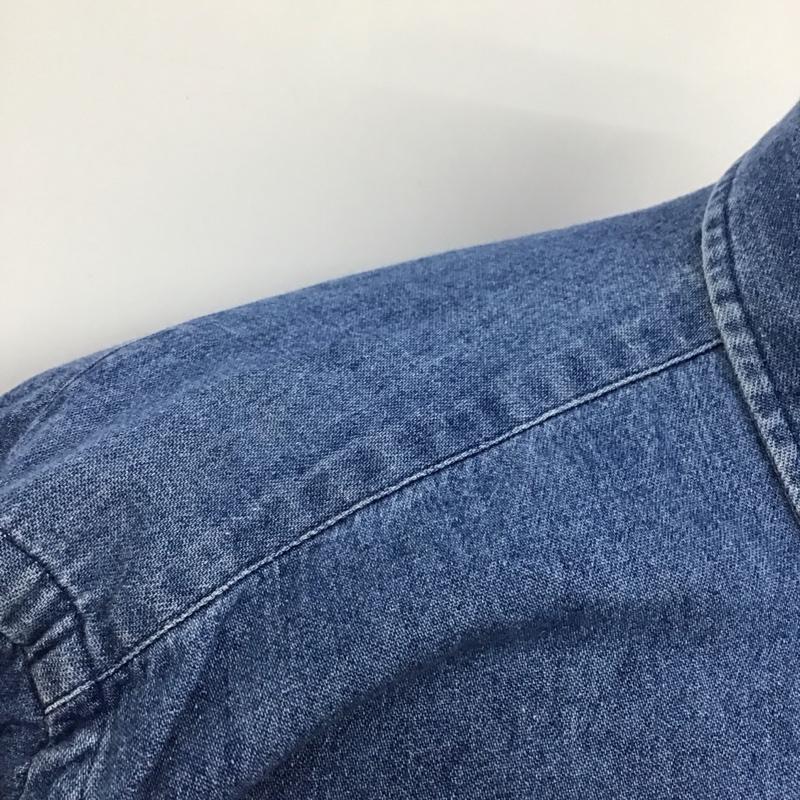 ラルフローレン RALPHLAUREN シャツ、ブラウス 長袖 長袖シャツ デニムシャツ カラーシャツ S ロゴ、文字 インディゴ / インディゴ /  メンズ USED 古着 中古 10126280