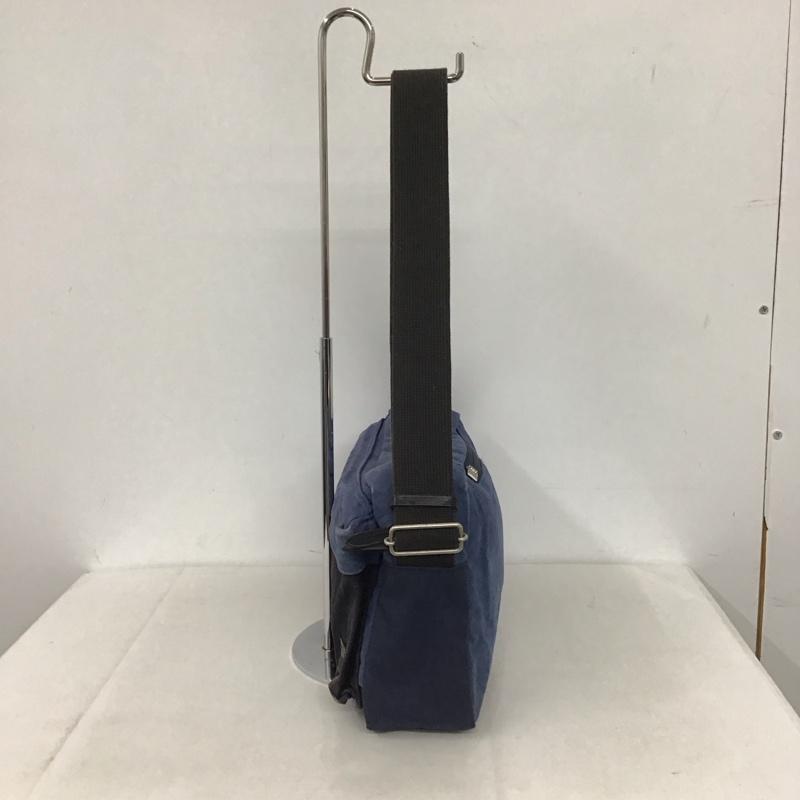 ポーター PORTER ショルダーバッグ ショルダーバッグ BRIDGE ロゴ、文字 青 / ブルー / X 黒 / ブラック /  メンズ USED 古着 中古 10146263