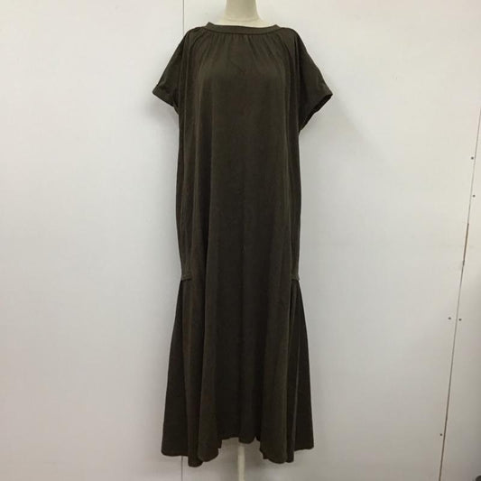 ジャーナルスタンダード JOURNAL STANDARD ワンピース ロングスカート 半袖ロングワンピース フレアスカート クルーネック 無地 茶 / ブラウン /  レディース USED 古着 中古 10119484