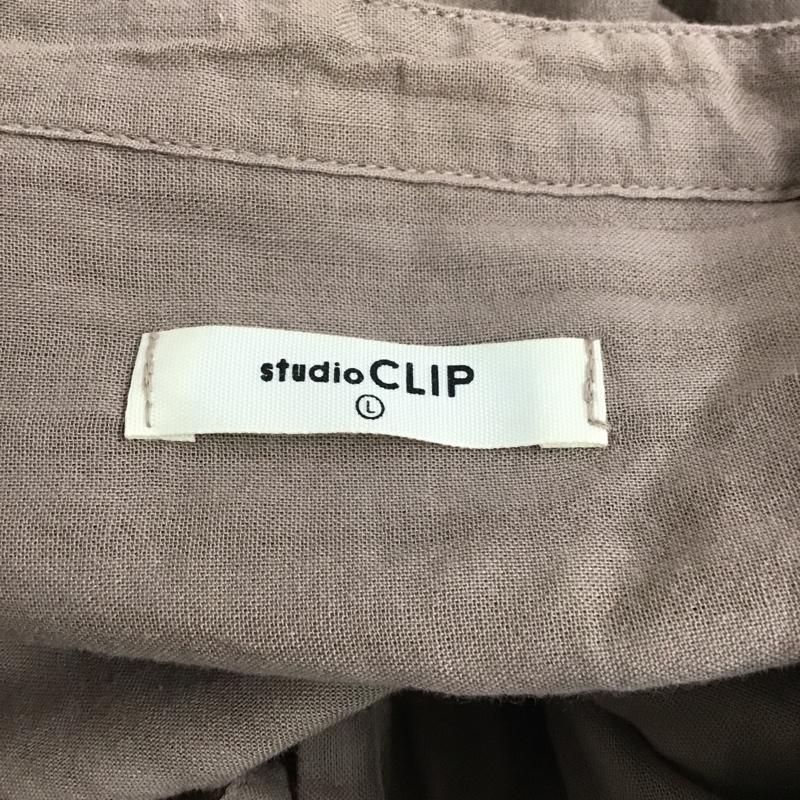 スタディオクリップ studio CLIP ワンピース ロングスカート L 無地 茶 / ブラウン /  レディース USED 古着 中古 10106189