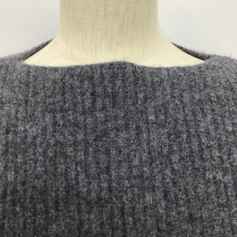 マウジー MOUSSY セットアップ セットアップ 010GAS70-6080 BANANA SLEEVE WOOL KNIT ニットトップス ニットスカート FREE 無地 灰 / グレー /  レディース USED 古着 中古 10147167
