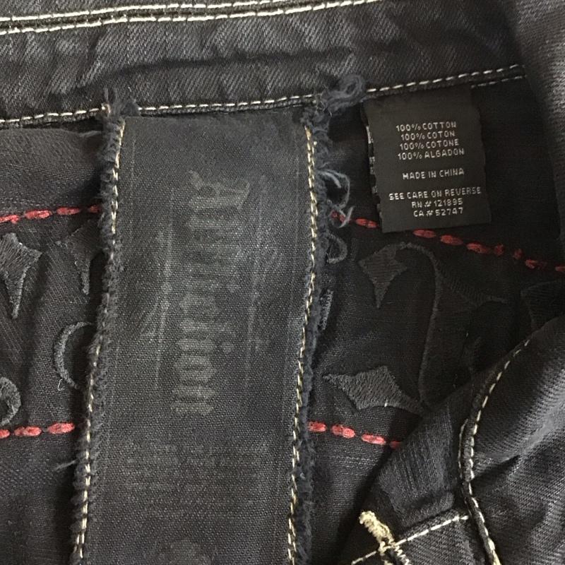 古着 USED ジャケット、上着 ジャケット、ブレザー コットン ステッチ AFFLICTION XXL ロゴ、文字 黒 / ブラック /  メンズ USED 古着 中古 10117964