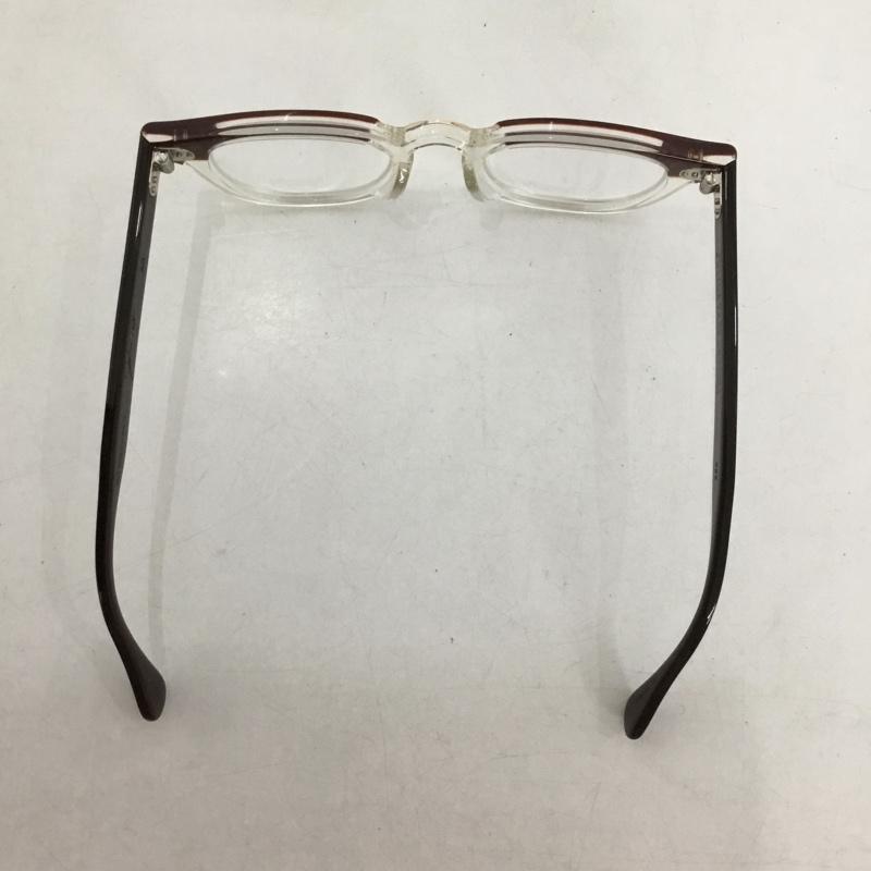 古着 USED めがね・サングラス めがね JULIUS TART OPTICAL AR 復刻 箱有 無地 透明 / クリア / X 茶 / ブラウン /  メンズ USED 古着 中古 10145204