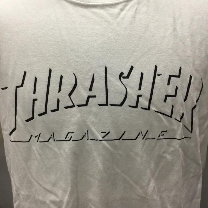 スラッシャー THRASHER Tシャツ 半袖 半袖 L ロゴ、文字 白 / ホワイト /  メンズ USED 古着 中古 10116601