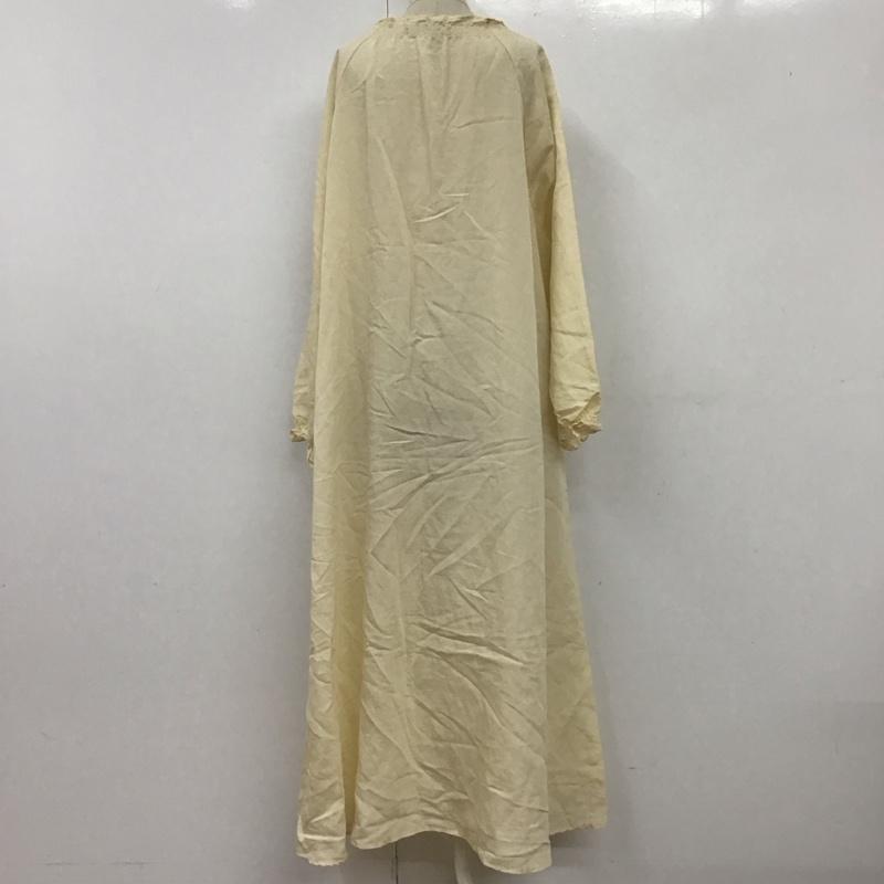 ザラ ZARA ワンピース ロングスカート 3067 107 721 長袖 フリル XS 無地 アイボリー / アイボリー /  レディース USED 古着 中古 10113070