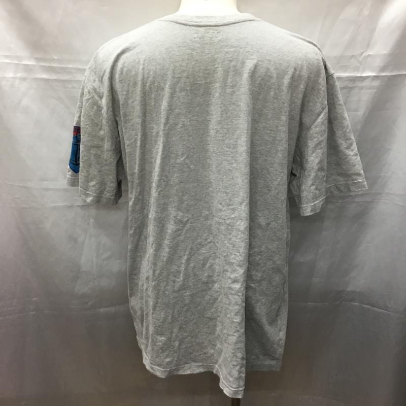 ブルーブルー BLUE BLUE Tシャツ 半袖 アンカーワッペンプリント XL プリント 灰 / グレー /  メンズ USED 古着 中古 10111352