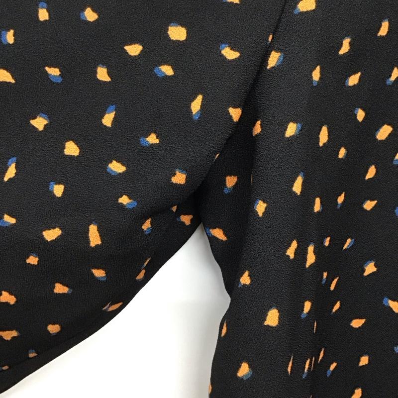 アズールバイマウジー AZUL BY MOUSSY シャツ、ブラウス 長袖 S ドット 黒 / ブラック /  レディース USED 古着 中古 10144589