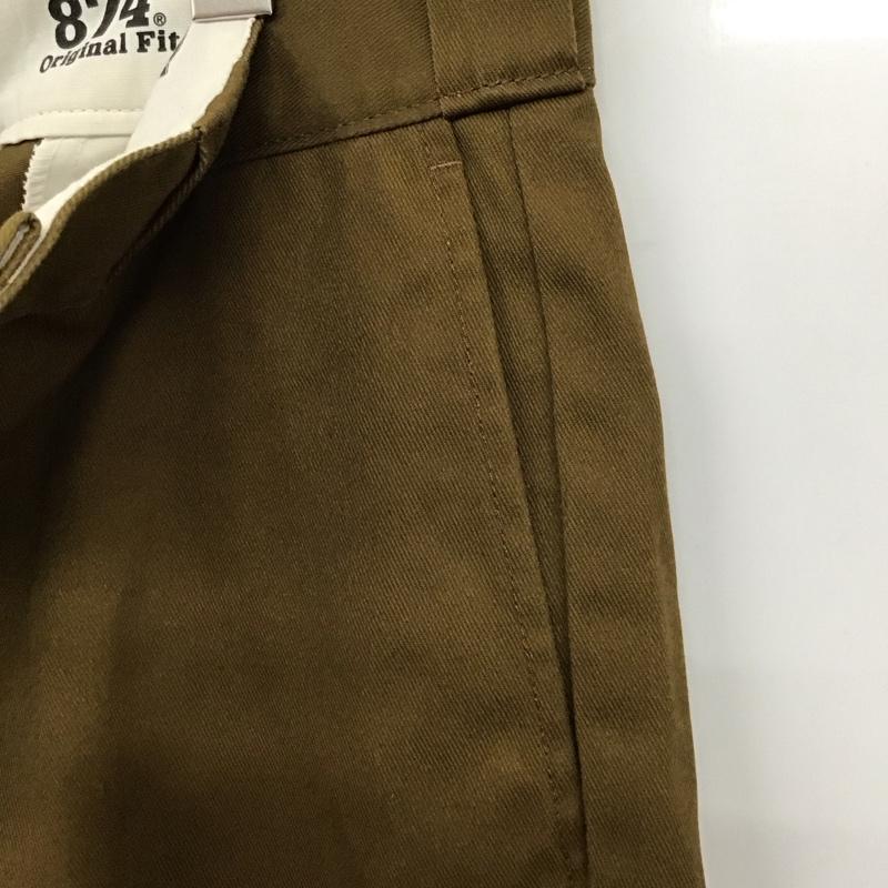ディッキーズ Dickies パンツ チノパン 32インチ 無地 茶 / ブラウン /  メンズ USED 古着 中古 10123346