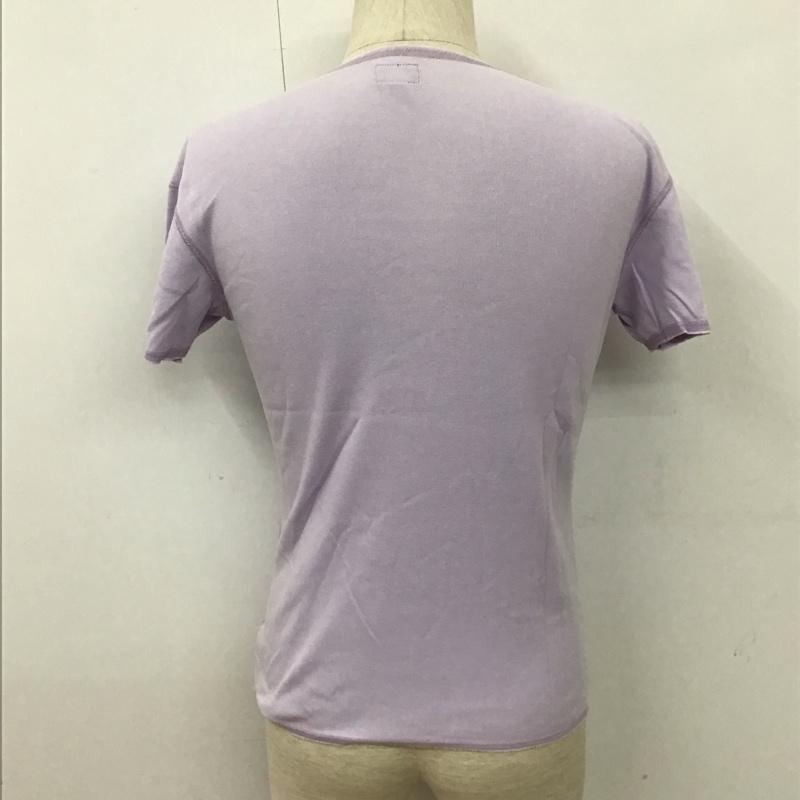 アールジェイビー R.J.B Tシャツ 半袖 ヘンリーネック 38 ワンポイント 紫 / パープル /  メンズ USED 古着 中古 10111858
