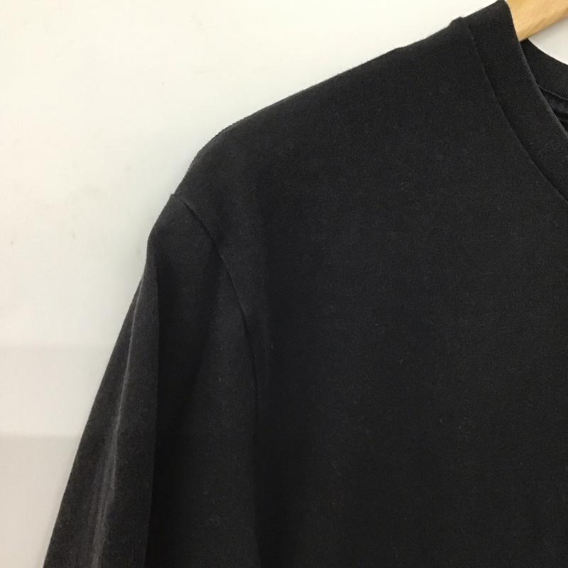 カリマー Karrimor Tシャツ 半袖 半袖カットソー プリントTシャツ クルーネックカットソー L ロゴ、文字 黒 / ブラック /  メンズ USED 古着 中古 10147615