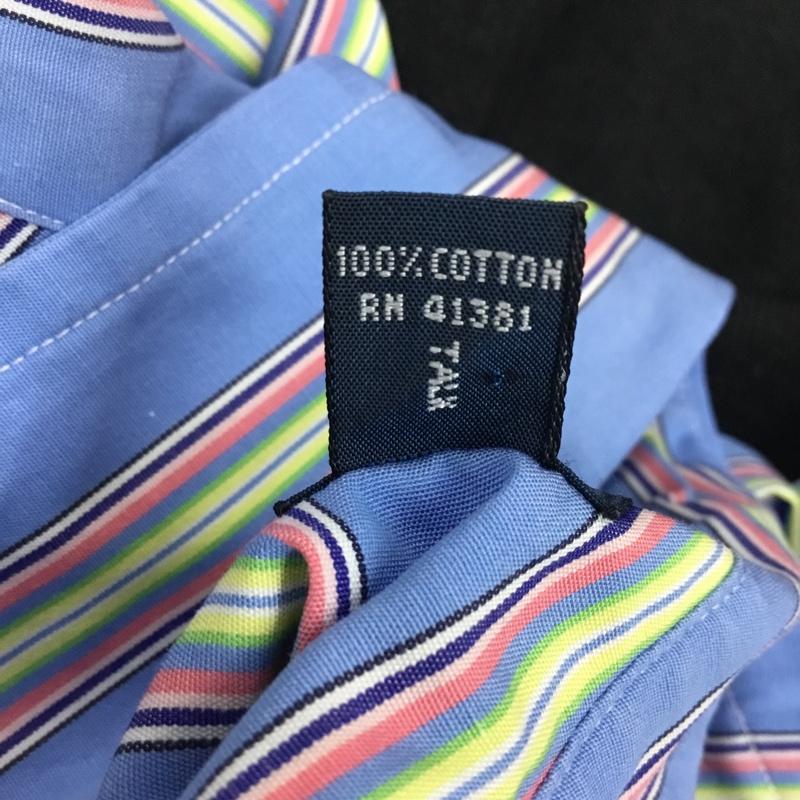 ラルフローレン RALPHLAUREN シャツ、ブラウス 半袖 ボタンダウン ストライプ S ワンポイント マルチカラー / マルチカラー /  メンズ USED 古着 中古 10117199