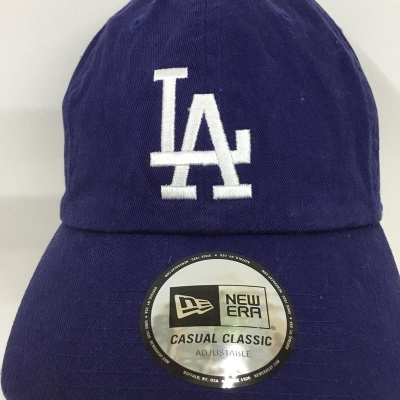 ニューエラ NEW ERA 帽子 キャップ LA ロサンゼルス ドジャース メジャーリーグ コットン ロゴ、文字 青 / ブルー /  メンズ USED 古着 中古 10132039