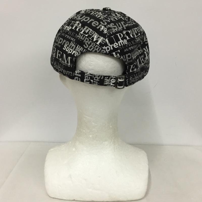 シュプリーム Supreme 帽子 キャップ 20FW Logo Pattern 6Panel cap 総柄 ロゴ、文字 黒 / ブラック /  メンズ USED 古着 中古 10144844