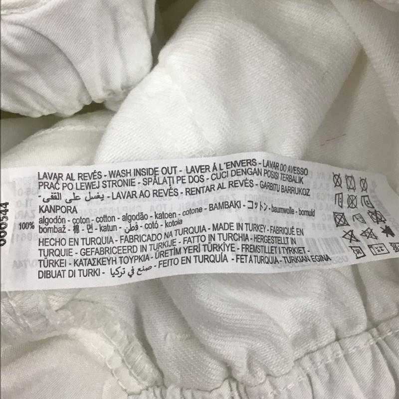 ザラ ZARA パンツ デニム、ジーンズ ホワイトデニム 5862/062/250 HIGH-WAIST BAGGY 40 無地 白 / ホワイト /  レディース USED 古着 中古 10112525