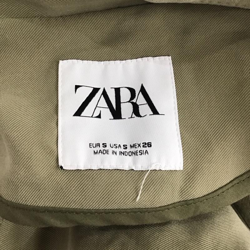 ザラ ZARA コート トレンチコート 0518 055 506 ガウンコート S 無地 カーキ / カーキ /  レディース USED 古着 中古 10116686