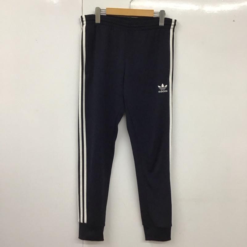アディダス adidas ボトムス ボトムス ジャージ トラックパンツ L 無地 紺 / ネイビー /  メンズ USED 古着 中古 10128331