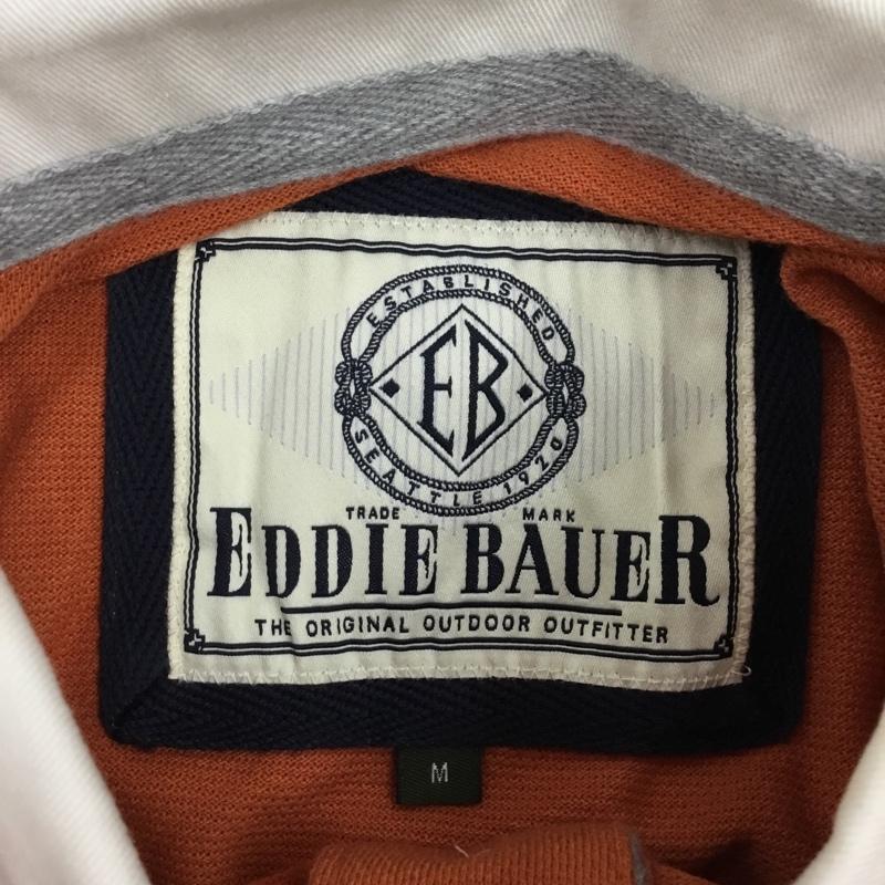 エディーバウアー Eddie Bauer ポロシャツ 半袖 タグ付き M ロゴ、文字 橙 / オレンジ /  メンズ USED 古着 中古 10112866