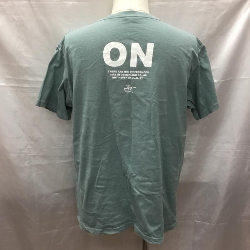 グッドオン Good On Tシャツ 半袖 半袖カットソー プリントTシャツ クルーネックカットソー L プリント 緑 / グリーン /  メンズ USED 古着 中古 10116109